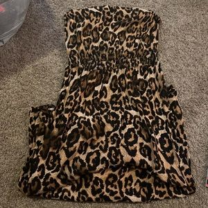 Cheetah print maxi dress